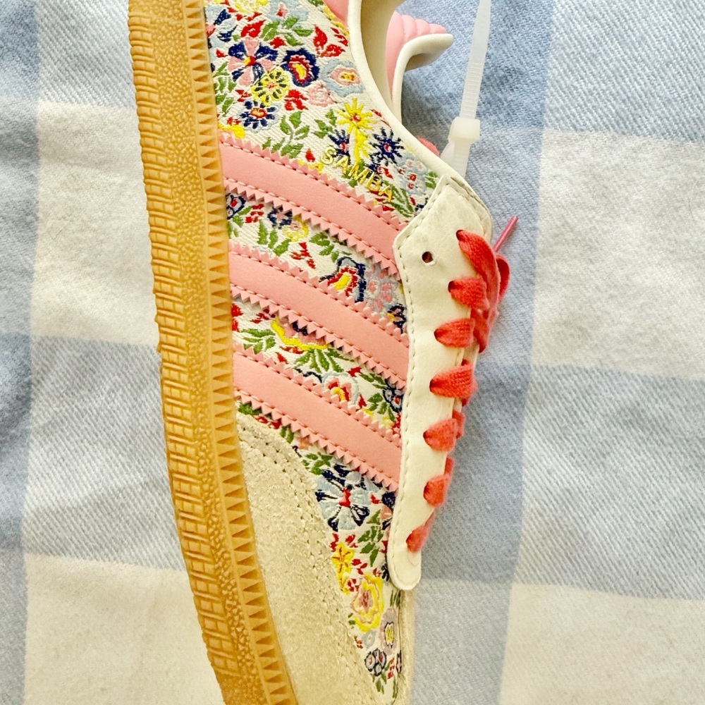 Liberty London x Adidas Samba floral embroidery pink shoes - Picture 5 of 5